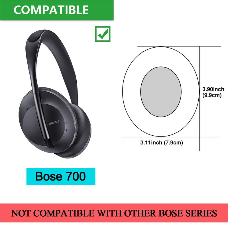 Jarmor Replacement Earpads for Bose 700, JARMOR Memory Foam Ear Cushion Cover for Bose Noise Cancelling Wireless Bluetooth Headphones 700, NC700 ONLY (Black) - Image 2